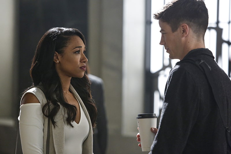 The Flash -- "Magenta" -- Image: FLA303b_0026b.jpg -- Pictured (L-R) Candice Patton as Iris West and Grant Gustin as Barry Allen -- Photo: Bettina Strauss/The CW -- ÃƒÂ‚Ã‚Â© 2016 The CW Network, LLC. All rights reserved.