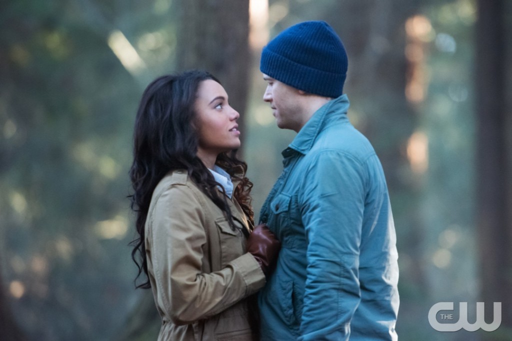 DC's Legends of Tomorrow --"Land of the Lost"-- LGN213b_0211.jpg -- Pictured (L-R): Maisie Richardson- Sellers as Amaya Jiwe/Vixen and Nick Zano as Nate Heywood/Steel-- Photo: Dean Buscher/The CW -- ÃƒÂ‚Ã‚Â© 2017 The CW Network, LLC. All Rights Reserved